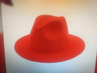 Brand New Red Fedora Cowboy Hat