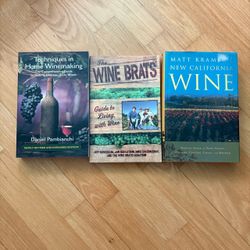 Assorted Books on Wine