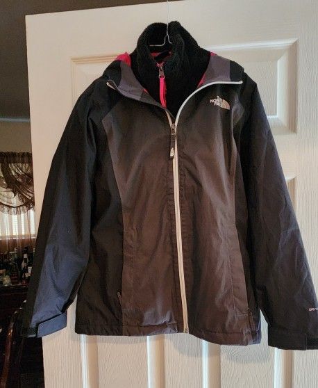 NORTH FACE GIRLS RAIN JACKET SIZE LARGE