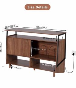 Cabinet with outlet