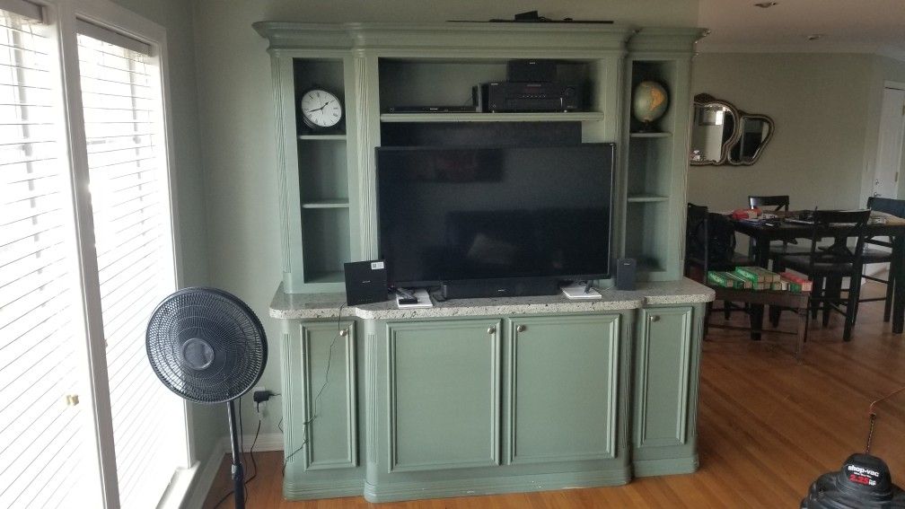 Large Entertainment Bookshelf Armoire Storage Center