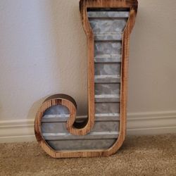 "J" Wooden Decor