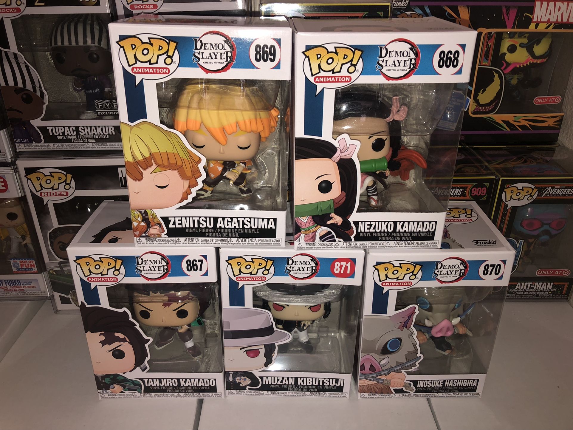 Demon Slayer Anime Funko Pop! Lot *COMPLETE FIRST WAVE*
