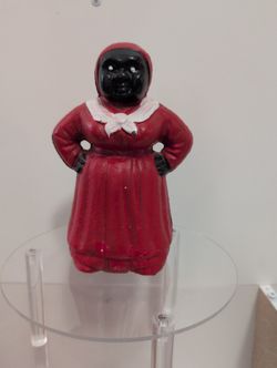 Cast Iron Woman Coin Bank