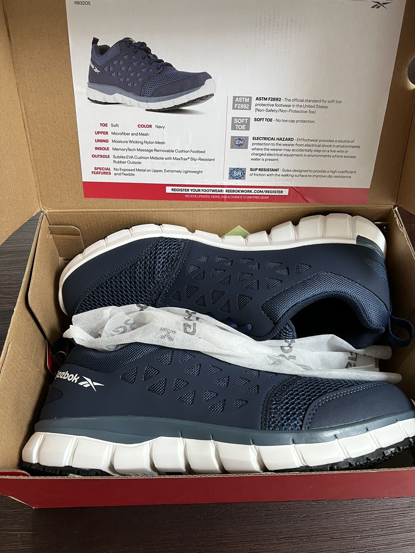 Reebok, Soft Toe Work Shoe