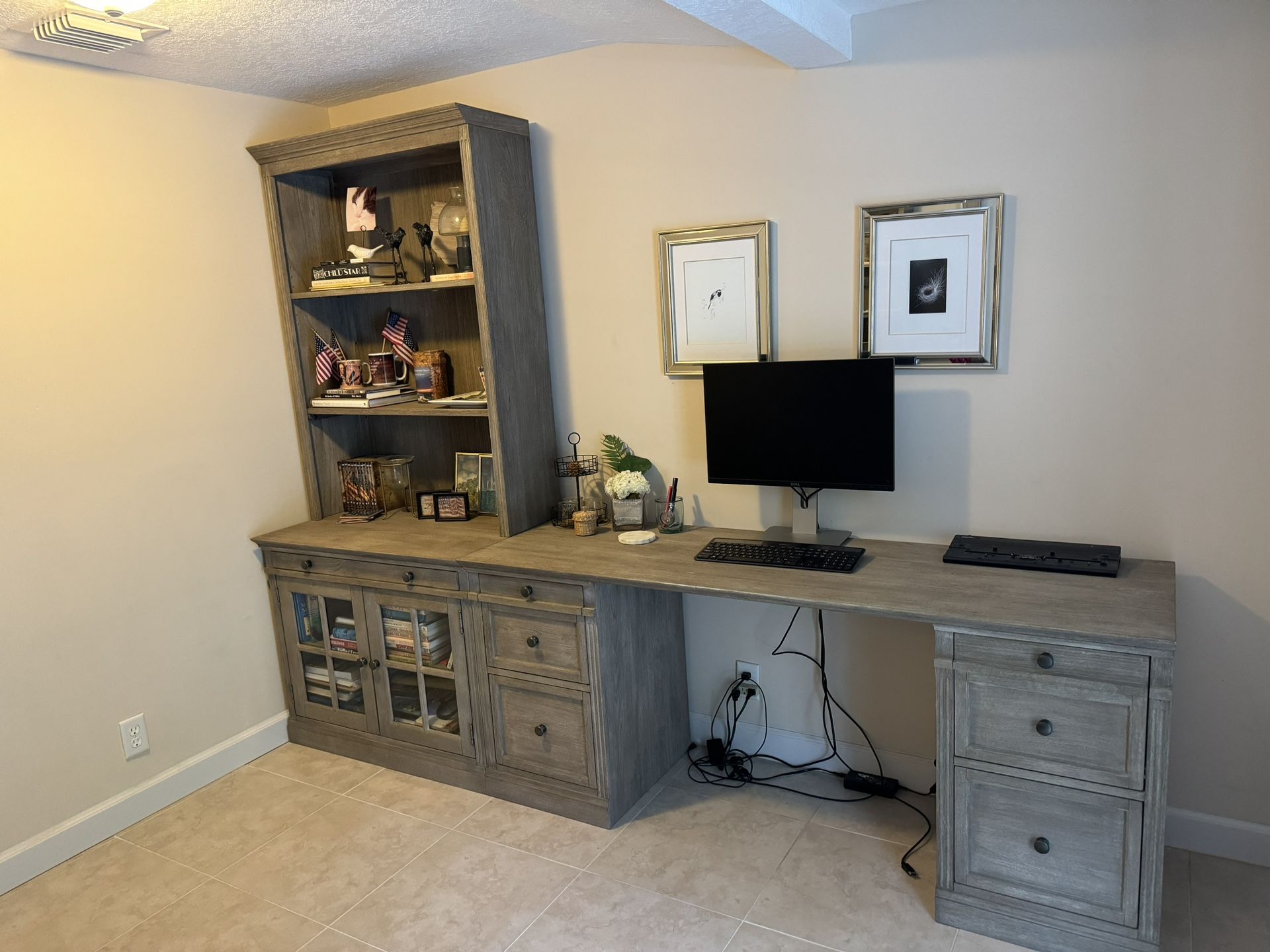 Pottery Barn Livingston Modular Office Desk & Storage