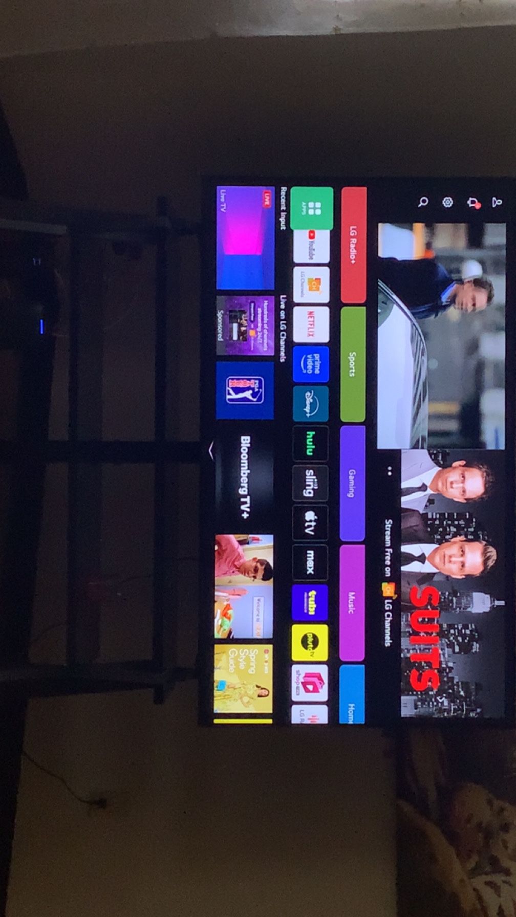 LG 65 Inch Tv And Tv Table