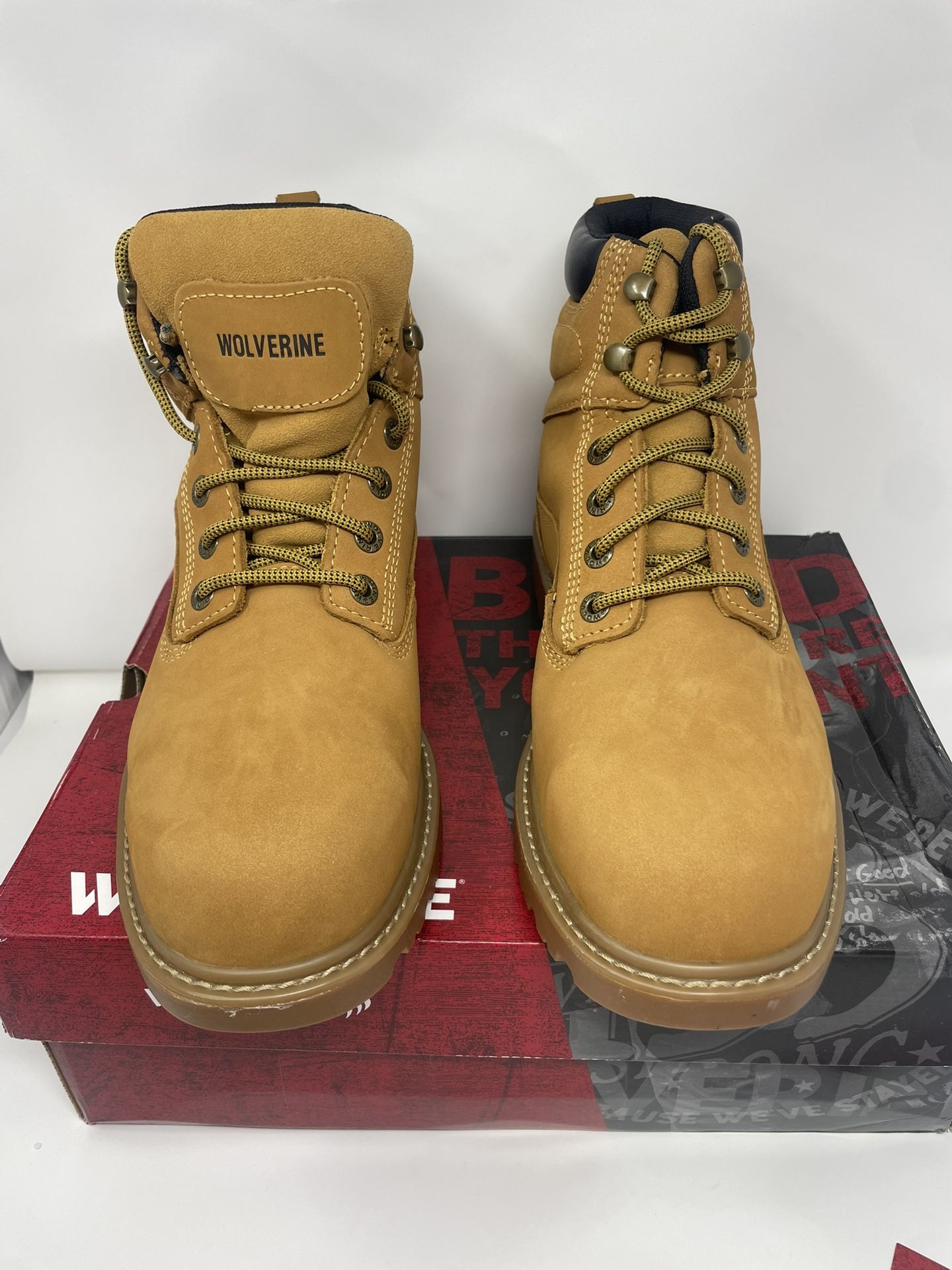 Wolverine Men’s Boots Steel Toe Size