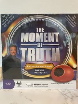 The Moment Of Truth Game - Brand New