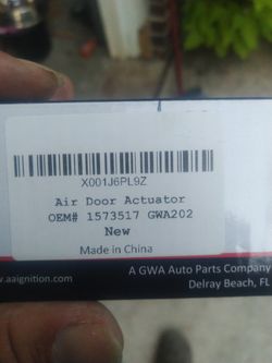 Actuator Motor For A Chevy