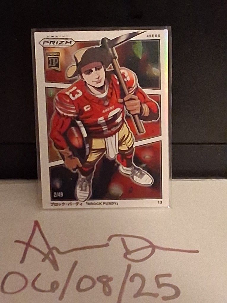 24 Prizm Manga Brock Purdy *** SSP CASE H IT  #/49