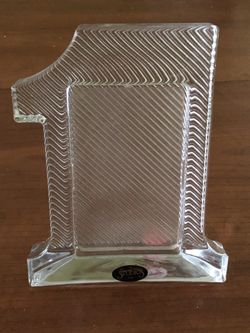 Vintage Crystal Clear Studios Made in Japan #1 Glass Frame 7X5  Photo 5X3
