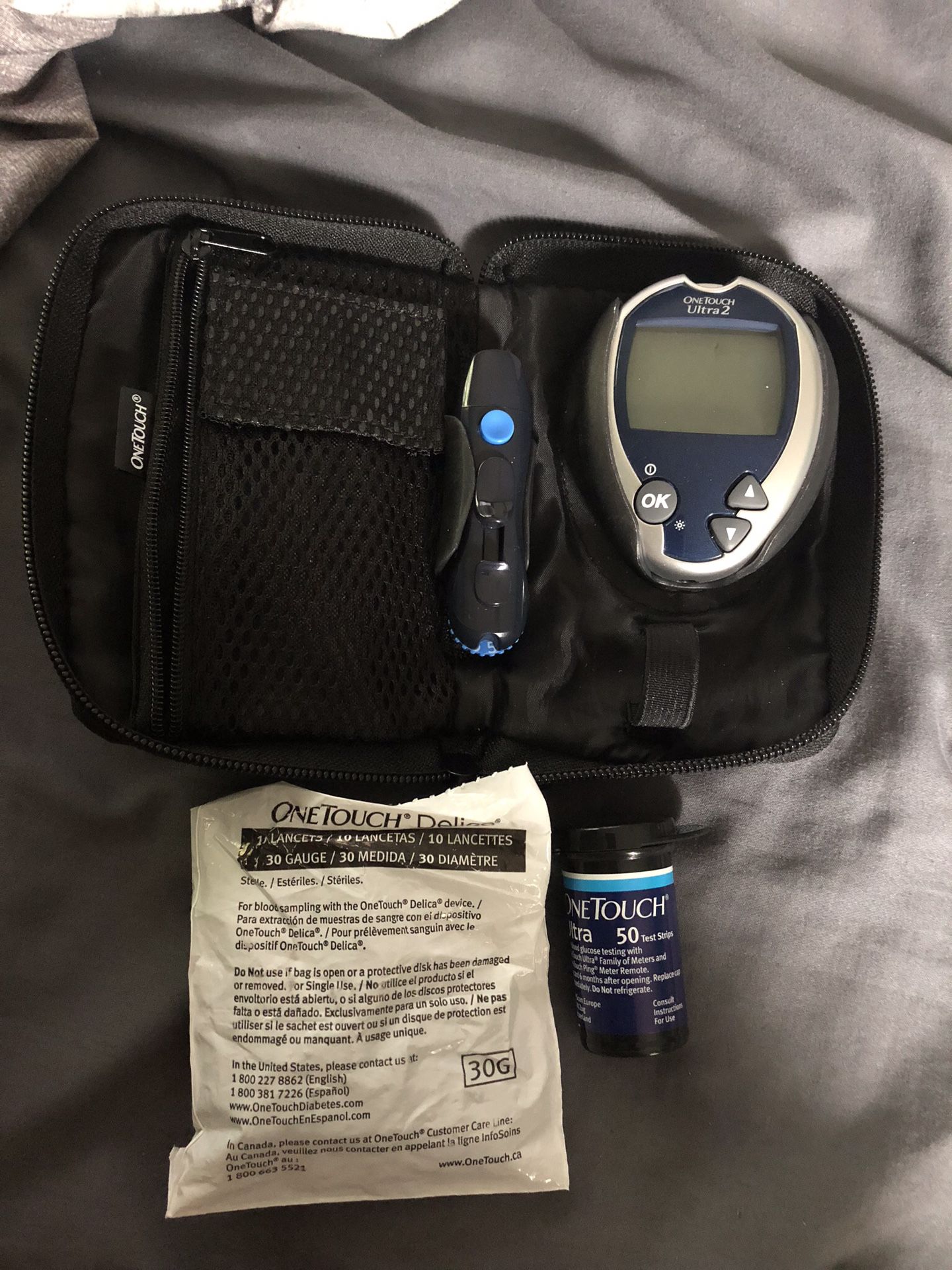 One touch glucose meter