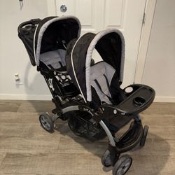 Baby Double Stroller 