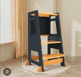 Wooden Kids Learning Tower Step Stool