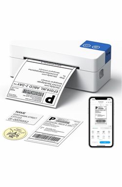 impresora térmica de etiquetas de envío de Bluetooth, impresora Velocidad rápida, fácil de instalar, funciona con Amazon, Shopify, USPS, UPS, Etsy. Co