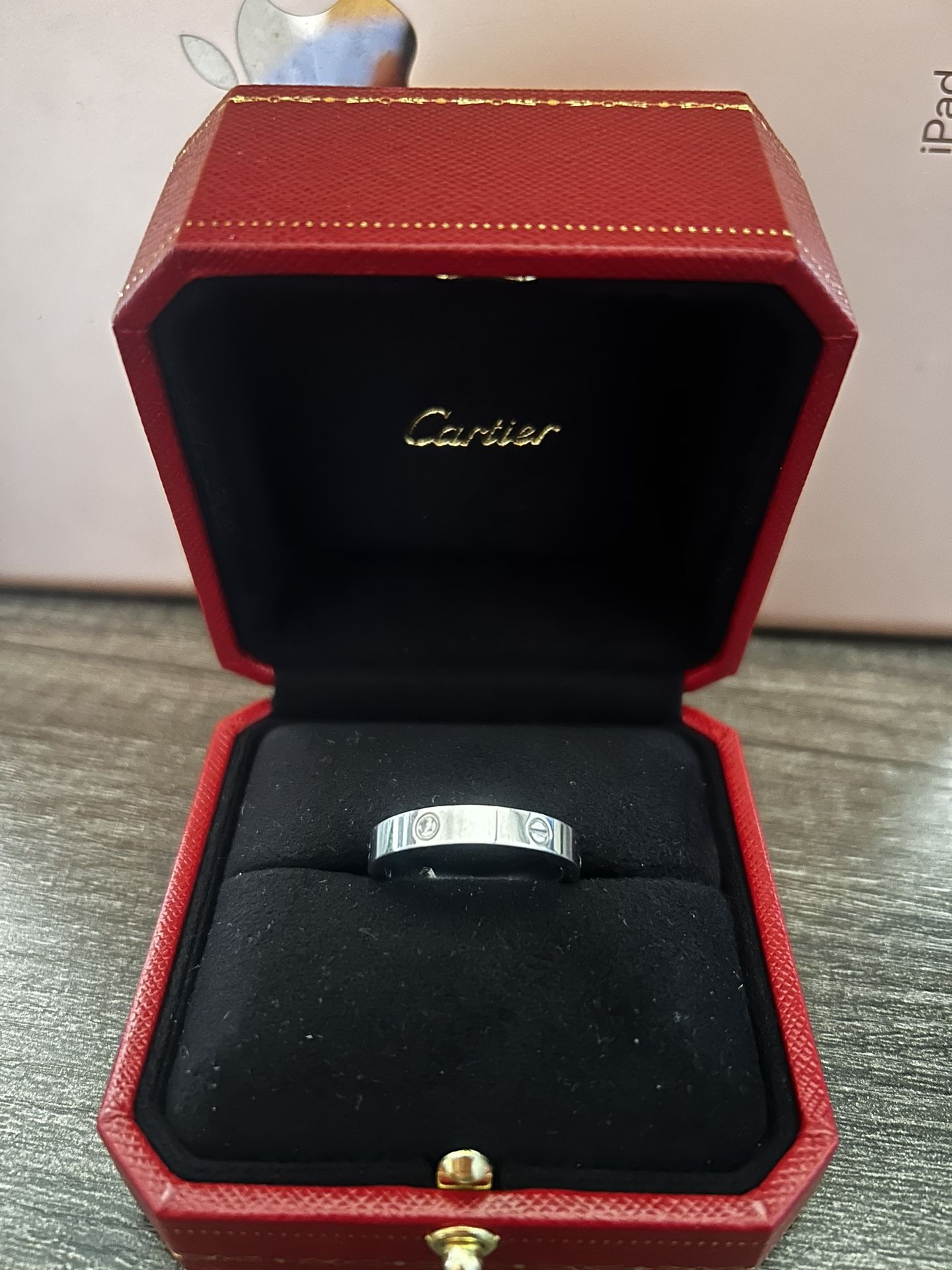Cartier LOVE Ring 3 Diamonds (Size 44mm US 3)