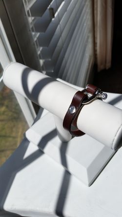 Omega Leather Bracelet