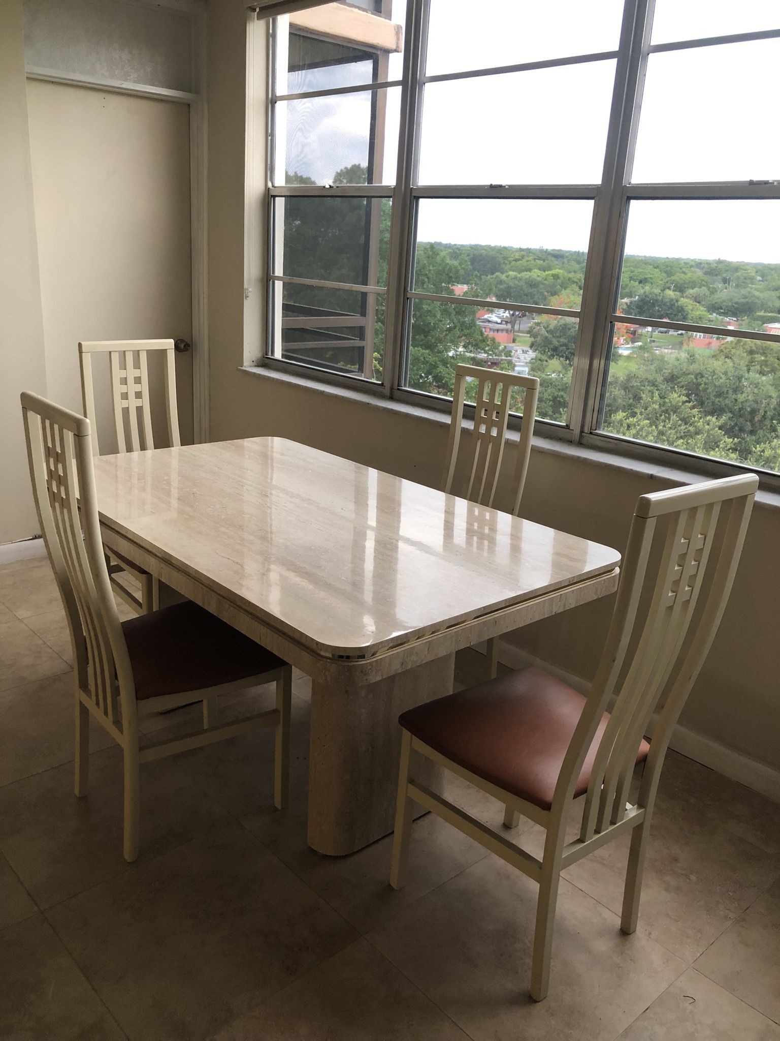 Dining Set (Table + Chairs + Credenza)