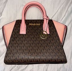 Michael Kors Pink and Brown Purse