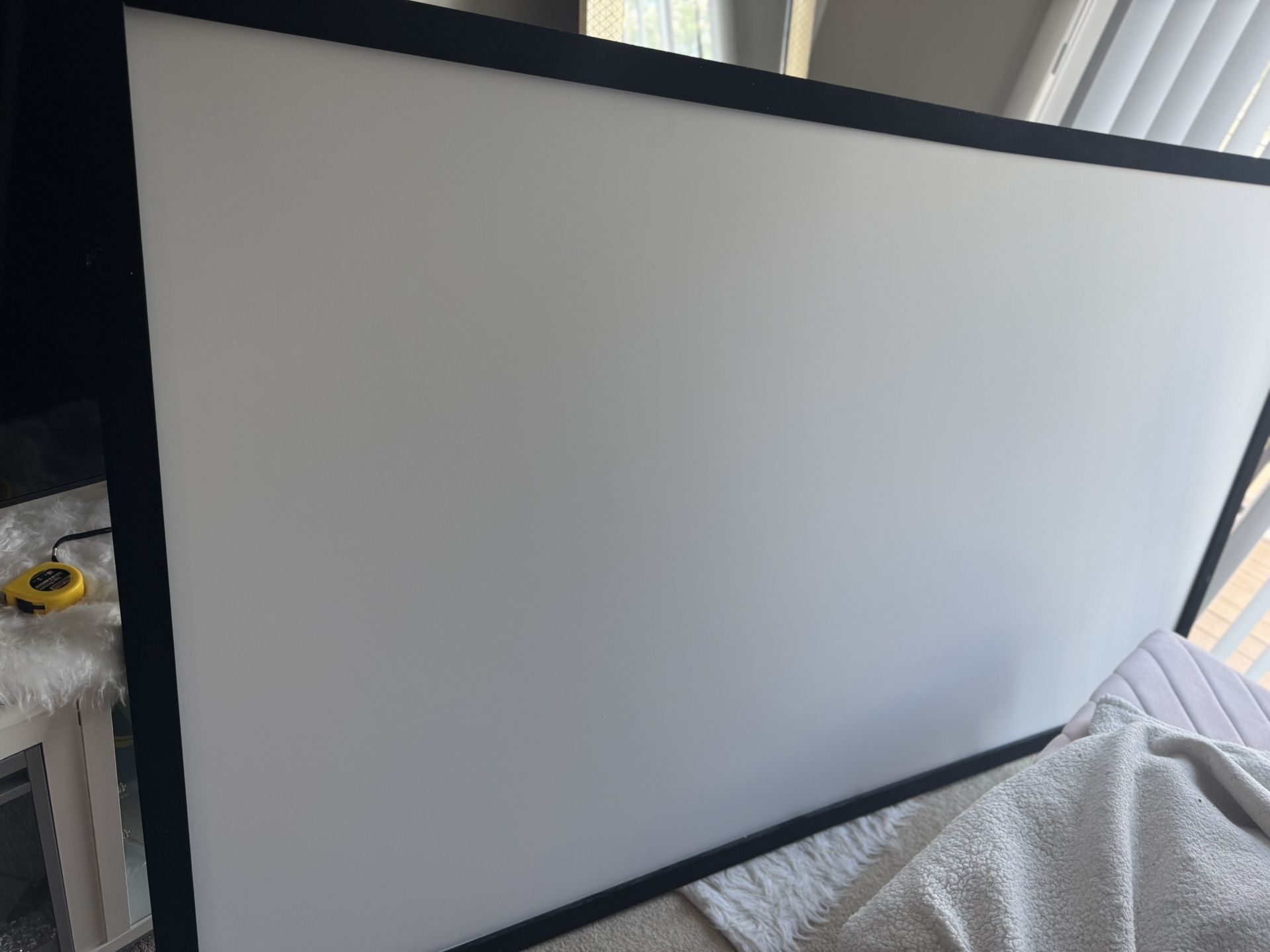 Projection Screen 120inch 16:9 Movie Screen Fixed Frame 3D Projector Screen for 4K HDTV Movie Theate