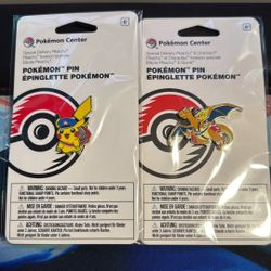 Special Delivery Charizard And Special Delivery Pikachu Pins
