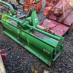 John Deere 673 Tractor Rototiller