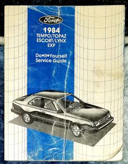 Ford 1984 Service Guide