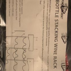 Nine bottle portable wine rack Brand New