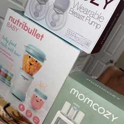 Momcozy Breast Pump , Nutribullet Baby , Squeeze Station