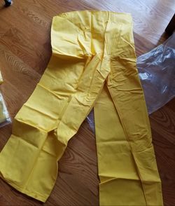 Vinyl raingear bib overalls