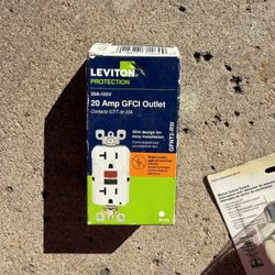 unopened 20 amp outlet