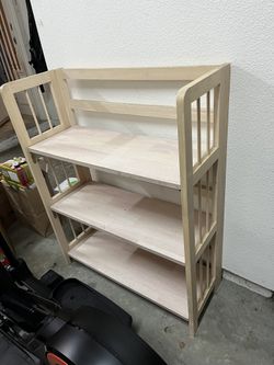 Wood Folding Bookcase