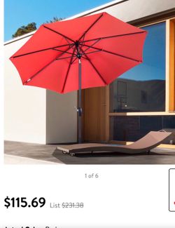 9ft Tall 9ft Wide NEW patio Umbrella
