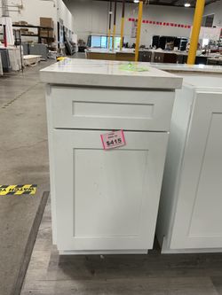 Cabinet white for kitchen BWB-18”