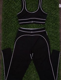 Alo Yoga Black Two-Piece Set