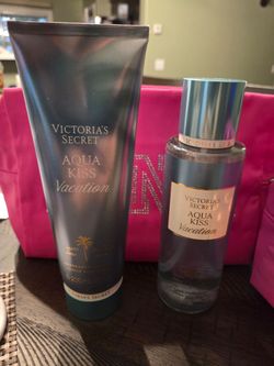 Victoria's Secret Aqua Kiss Vacation Lotion & Mist Set