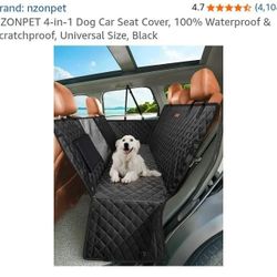 NEW NZONPET 4 IN 1 DOG CAR SEAT COVER 