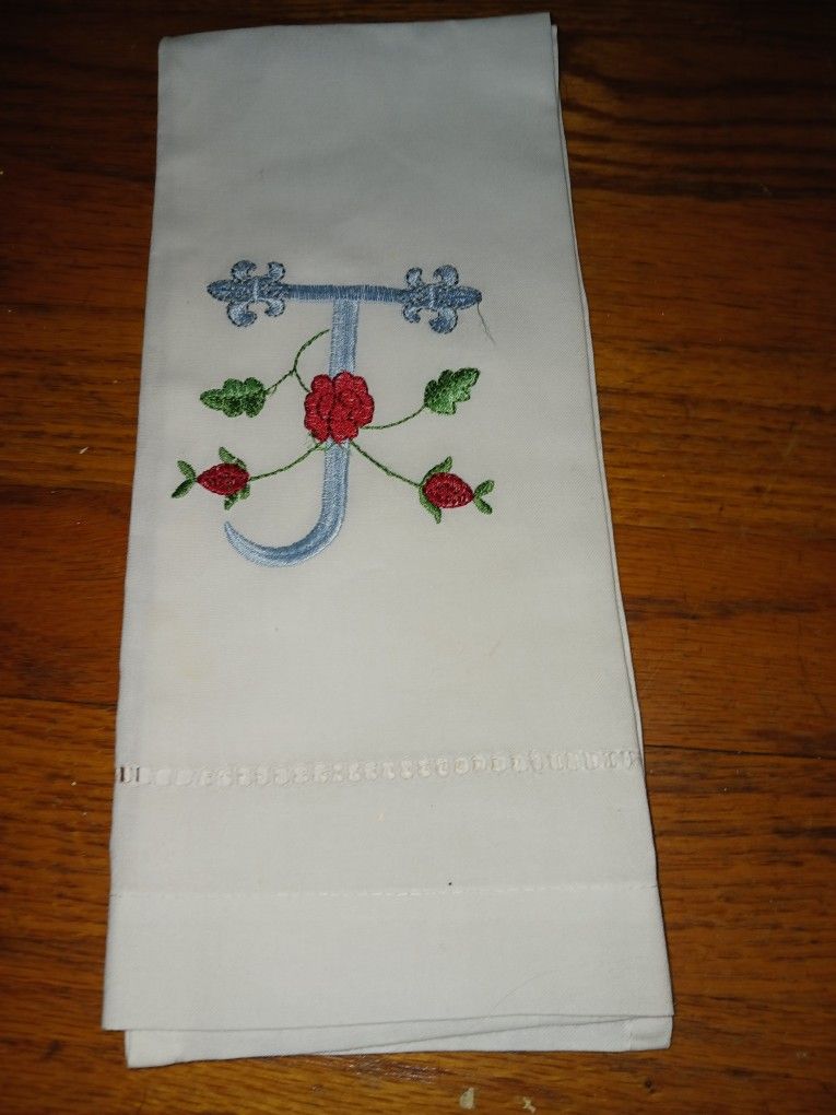 Beautiful Embroidered Linen Towel