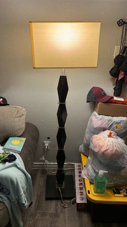 Modern Floor Lamp with Geometric Base