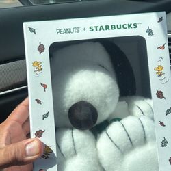 Snoopy Plushie - Starbucks x Peanuts Collab