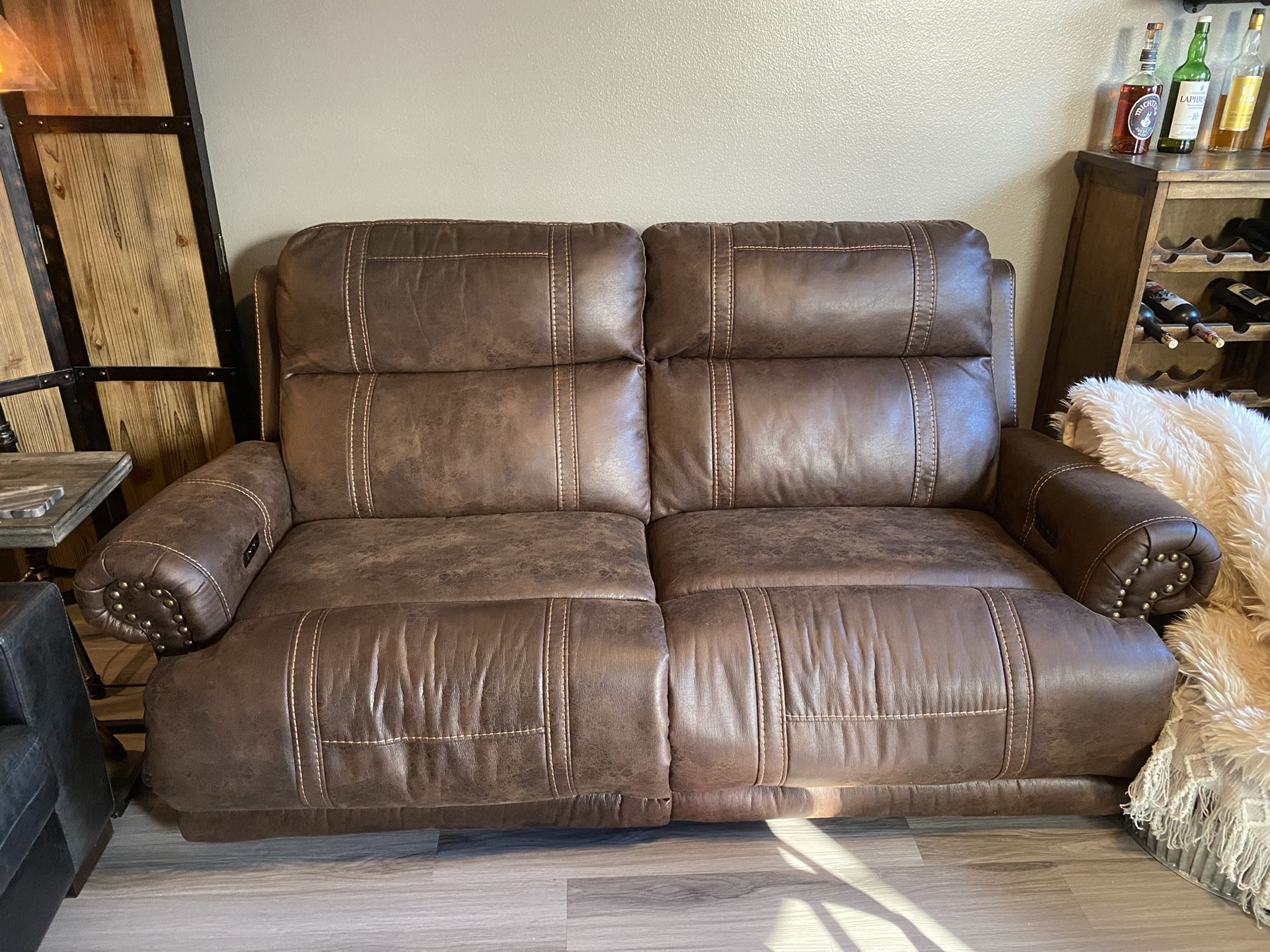 Jerome s Brown Power Recliner Sofa for Sale in La Mesa CA OfferUp