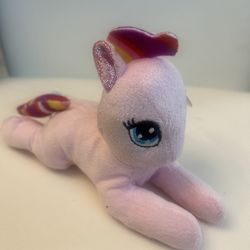 New Fuzzy Friends Yellow Unicorn Plush 8” Soft Greenbriar New with Tags b01