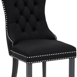New Velvet Dining Chair (Black)