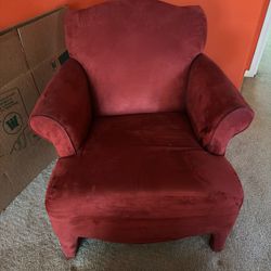 Chair With Matching Ottoman 