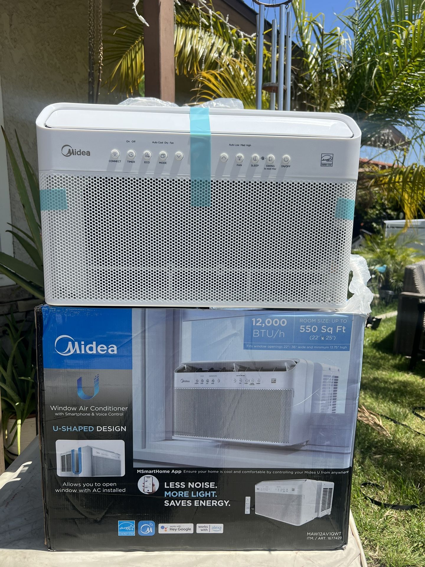 Midea, 12,000 BTU 115-Volt U-Shaped Smart Inverter Window Air Conditioner Wi-Fi, for up to 550 sq. ft, New In Box