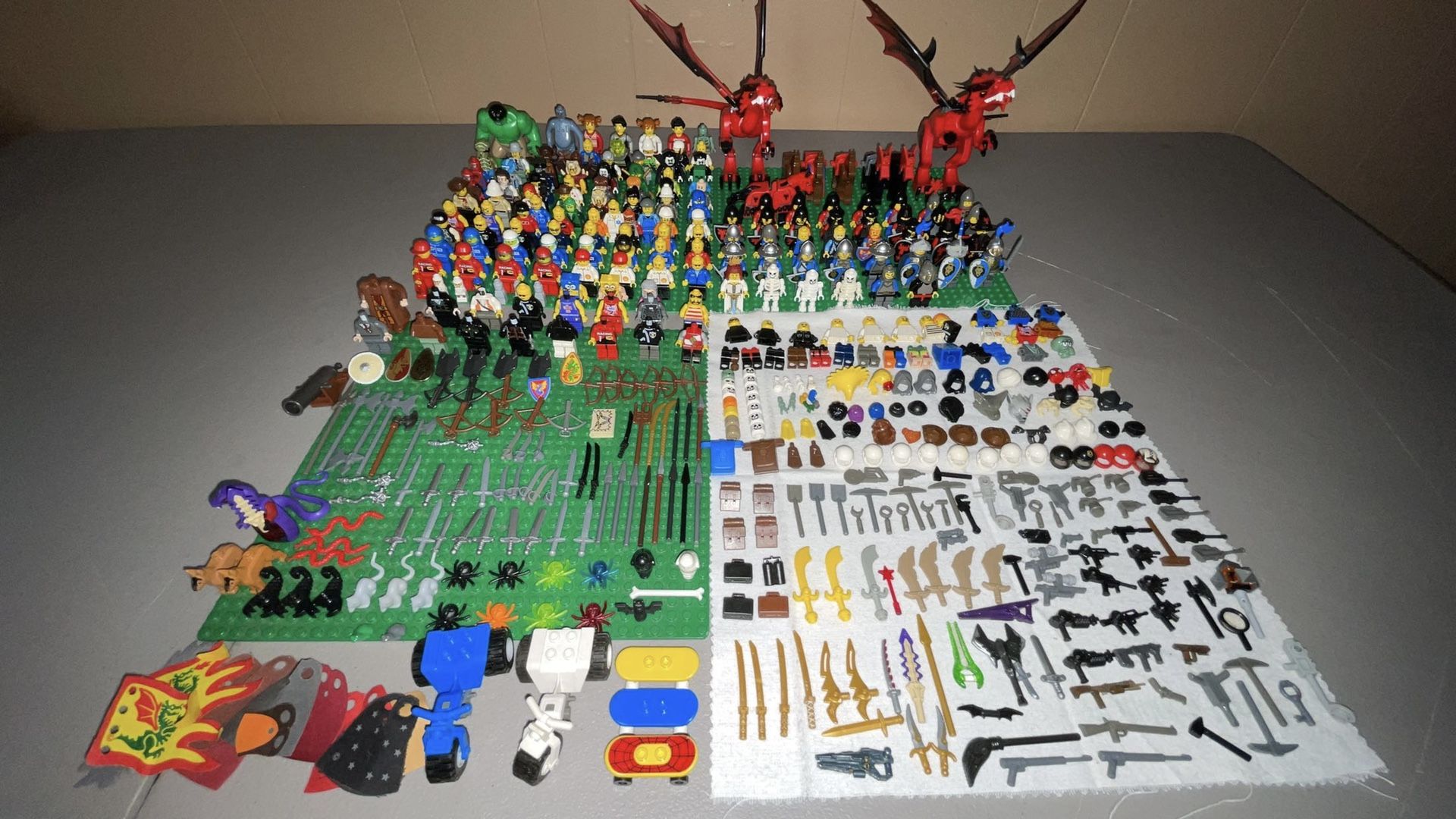 HUGE Assorted LEGO Minifigures, Parts & Accessories Lot