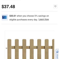 Yard link 2.83ft X 3.79ft Cedar Fence Panel