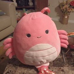 Kellytoy Squishmallows 8” Simone The Shrimp Ultra Soft Plush 