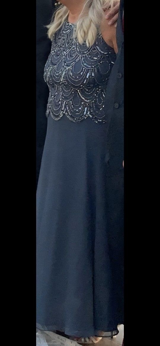 Grey Evening Gown